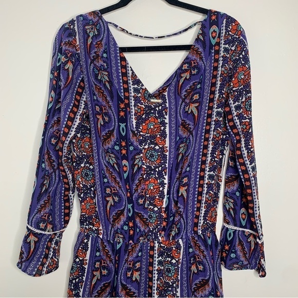 Pura Emocag bohemian print long sleeve pocket romper - Picture 8 of 15